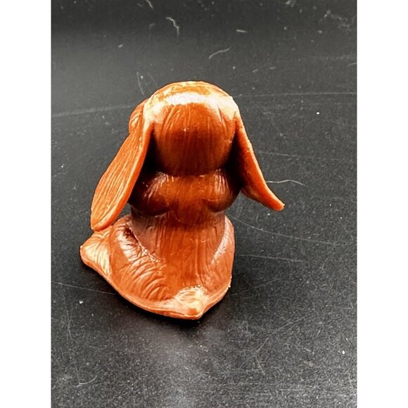 Vintage 1984 LGT Pound Puppies Dog PVC Figure Cake Topper Tonka 1980s Brown - Picture 4 of 9